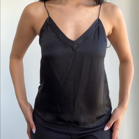 Black Wilfred Silk Tank Top - Picture 2 of 5